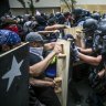 Austerity protest in Puerto Rico ends in chaos