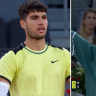 Carlos Alcaraz's bid to win a third straight Madrid Open title ended with a three-set loss to Andrey Rublev in the quarter-finals.