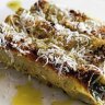Cannelloni of silverbeet with burnt butter and parmesan
