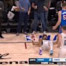 An Ill Jamal Murray nails a four point play for the Denver Nuggets in the NBA playoffs.