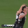 Port Adelaide star Zak Butters kicked a stunning goal against Geelong on Friday night.
