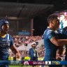 Eels flyer Maika Sivo scored a try in his return to the NRL against Manly.