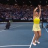 'Going to go viral': Dokic and Sabalenka entertain crowd with dance