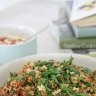 Burghul, pimento and paprika salad