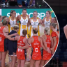 The Super Netball match between the Lightning and Giants was thrown into chaos by a scoring blunder at full time.