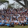 Tongan school students welcome the Queensland Reds