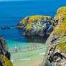 At Carrick-a-Rede you can test your bravery by walking across a short rope bridge to the small island used as a launch site by salmon fisherman in centuries past.