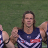 The Dockers and Swans paid tribute to late Fremantle player Cameron McCarthy.