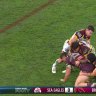 Manly Sea Eagles take on the Brisbane Broncos in Magic Round of the 2024 NRL Premiership at Suncorp Stadium, Brisbane.