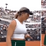 The American was in a fiery mood during her match against Victoria Azarenka at the Italian Open.