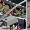 Crowd tackles suspected gunman at Super Bowl parade