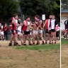 A local football game had to be called off on Saturday afternoon after a brawl erupted.