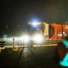 In dead of night, Canberra's light rail vehicle emerges for testing