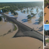 Regional town cut off by floods in Queensland