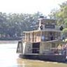 The Emmylou Paddlesteamer coming down the Murray River