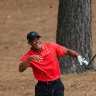 Tiger Woods pops a bone back into his wrist after painful collision with tree root in final round of 2015 US Masters