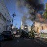Residents evacuated in Camperdown as factory catches fire