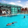 The rooftop pool at the Thermae Bath Spa.