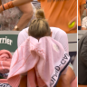 Halep suffers panic attack during second round loss