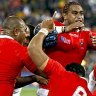 Tonga shock France, but Les Bleus advance