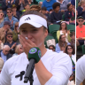 Svitlona breaks down during on-court interview