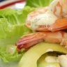 Prawn cocktails with chilli, coriander and lime mayonnaise