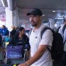 South Sydney have arrived in Los Angeles ahead of the NRL season opener.