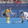 There was some early controversy in the Kookaburras' clash with New Zealand after an accidental collision. © International Olympic Committee