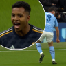 It's second time lucky for Rodrygo who scores Real Madrid's opening goal against Man City