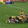 The Hurricanes scrum destroys the Chiefs as No.8 Brayden Iose storms over to score