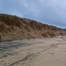 Coastal erosion following Cyclone Alfred