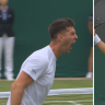 Aussie fan favourite Thanasi Kokkinakis stunned Wimbledon by taking five sets, and four and a half hours across two days to beat the 17th seed.