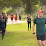 Hundreds of people cheered on Professor Richard Scolyer as he completed his 250th Parkrun at Haberfield in Sydney's inner west this morning.