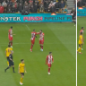 Premier League teammates clash on field