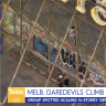 Teenagers filmed scaling Melbourne's 14-storey Nylex Clock