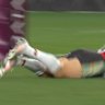 First Nations and Pasifika XV winger Triston Reilly makes amends for his yellow card by scoring his side's first try of the night.