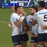 It took 13 weeks for Mark Nawaqanitawase to score his first try of the Super Rugby Pacific for the Waratahs.