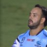 Braydon Trindall has been stood down by Cronulla after being charged by police.