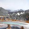In the spa at the Thredbo Alpine Hotel.