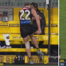 Richmond Tigers star Jacob Hopper was fuming after leaving the field injured in their loss to the Demons.