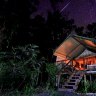 Close to nature: Paperbark Camp deluxe tent at night.