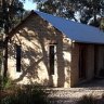 Here to stay ... the solid but elegant villa-style Mud House is set in bushland about four kilometres from Castlemaine.