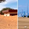 The abandoned desert village of Al Ghuraifa