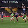 Grant Anderson finishes off a cross-kick from Cameron Munster to score.