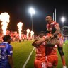 Tonga delight sea of red in Campbelltown with win over Samoa