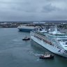 Thousands board cruise ship docked in Adelaide