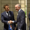 Prime Minister Anthony Albanese has received a warm welcome in Paris from President Emmanuel Macron.
