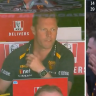 Hawthorn coach Sam Mitchell has sprayed his young side after coughing up a huge lead against Sydney in the first term.