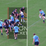 A deft touch by Will Harrison at the death sealed the Waratahs victory over the Crusaders in a thrilling finish to their round eight clash in Golden Point extra time.