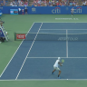 Nick Kyrgios fooled his Citi Open semi-final opponent Mikael Ymer with a crafty drop shot in the first set.